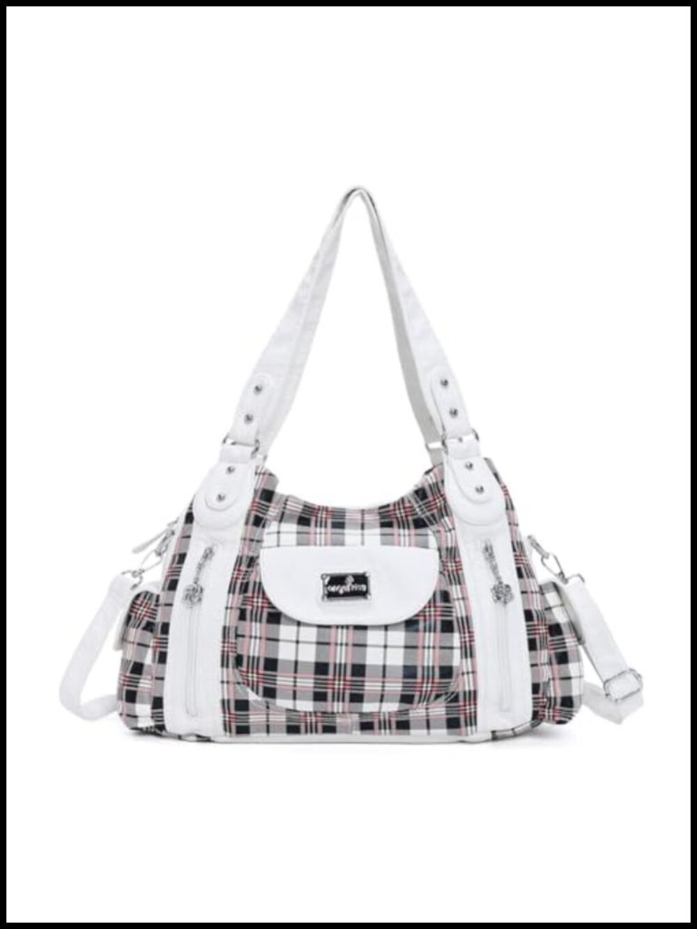 Women's Large Hobo Tote Purse with Pockets, Faux Leather Shoulder Bag